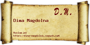 Dima Magdolna névjegykártya